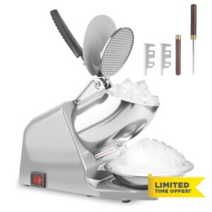 Dual Blades 143 lbs/hr Electric Ice Crusher