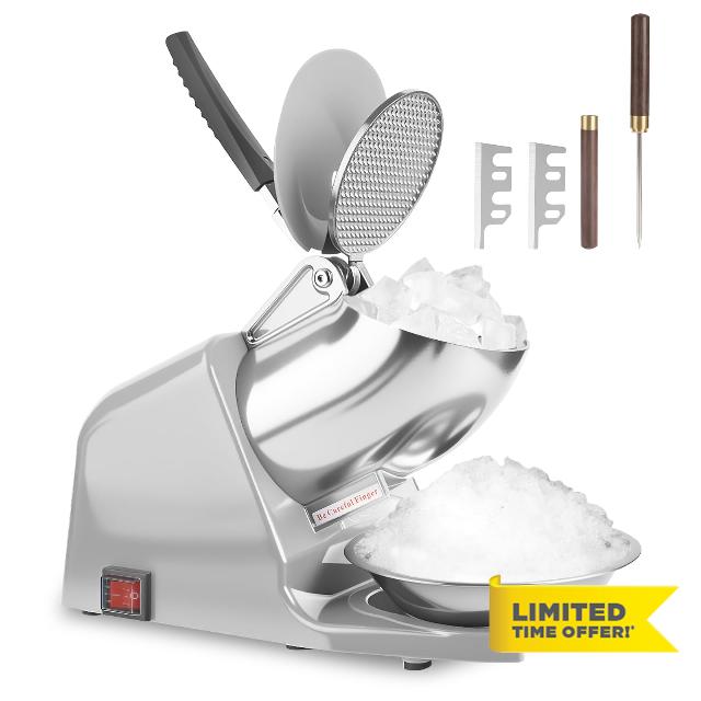 Dual Blades 143 lbs/hr Electric Ice Crusher