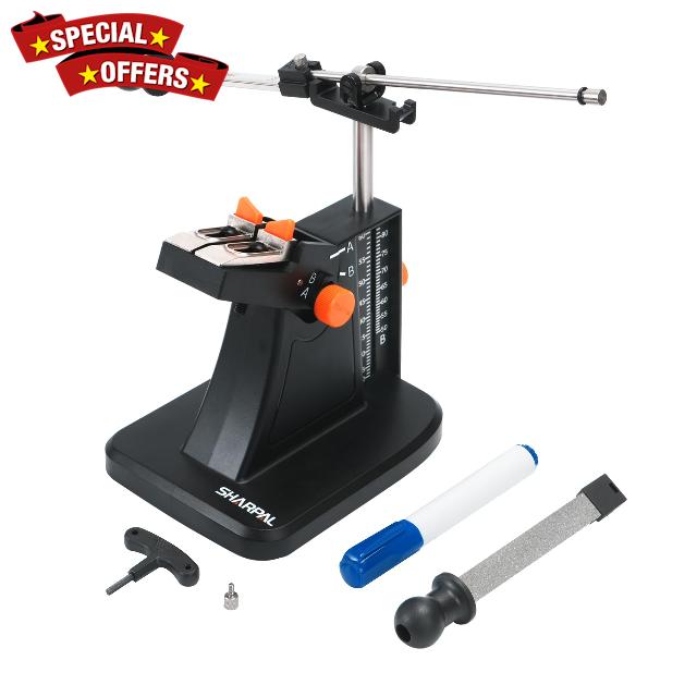 SHARPAL 201H Diamond Scissor & Garden Tool Sharpener – Adjustable 22°-84° Angle