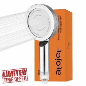 Premium Filtered Showerhead Crafted With Korea’s Luxury Beauty Culture – Pure Carbon Filters for Softer Skin & Smoother Hair | Carbon Composite Filter | Single Showerhead (JNE300C-SNG-1)