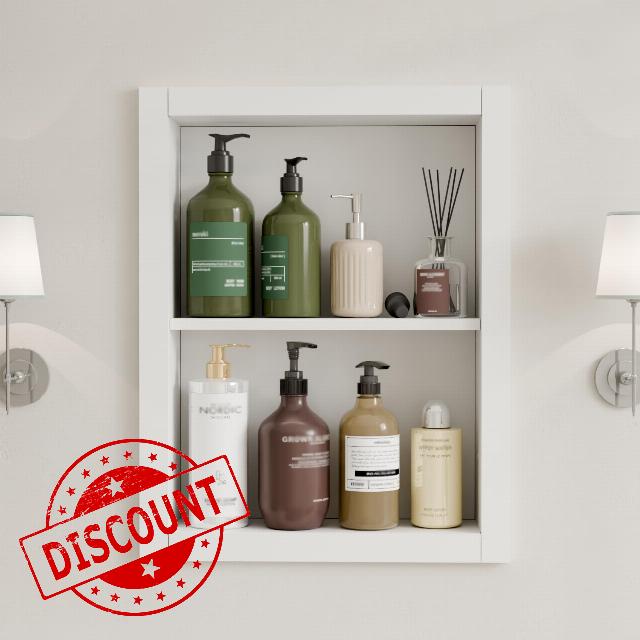 14'' * 18'' Recessed Medicine Cabinet Wall Niche Wood