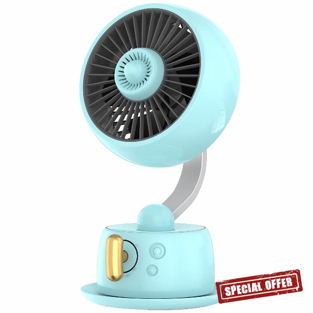 Magnetic Aromatherapy Desk Fan - 10Hrs Battery