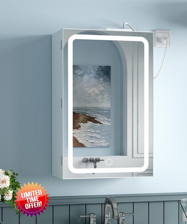 Rovaurx Medicine Cabinet with Mirror
