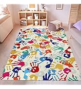 STARUIA Large 5x7 Area Rugs Washable Kids Rug for Girls Room, Cute Unicorn Pink Rugs for Bedroom ...