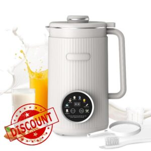 35oz Nut Milk Maker Machine: 8-in-1 Soy Milk Maker with Auto Clean & 20-Blade - Multi-Function Nut Milk Machine with Self-Cleaning