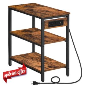 HOOBRO End Table with Charging Station