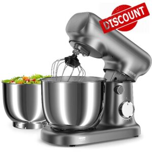 Stand Mixer with 3QT+3.5QT Dual Bowls