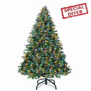 ININ 4FT Prelit Christmas Spruce Artificial Tree with Led Lights
