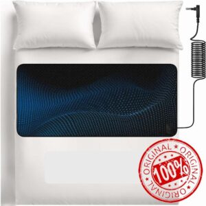 Grounding Mat for Bed – King Size – Earthing Mat Grounding Pad PU Leather Conductive Sleep Pad with Breathable Surface