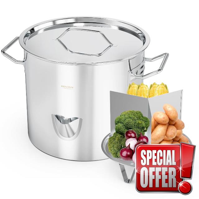 ROVSUN 24QT Stainless Steel Tamale Steamer Pot