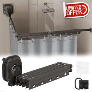 Adjustable Curved Shower Rods for Bathroom