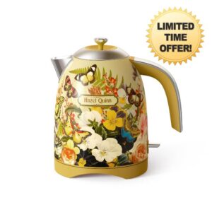 Hazel Quinn X Eduardo Recife Collaboration Electric Kettle - 1.7 Liters (57oz) Stainless Steel Water Kettle