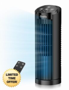 Grelife Tower Fan with Remote Control