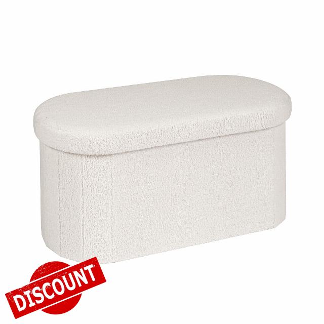 30.3" Collapsible Ottoman with Storage