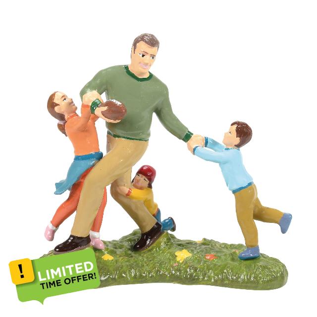 Department 56 Snow Village Harvest Accessories Let's Get Dad Figurine