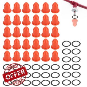30 Pcs Fire Sprinkler Covers with Magnet Orange Fits for ceilings Concealed sprinkler head guards and head paint guards -Upgrade your fire safety equipment