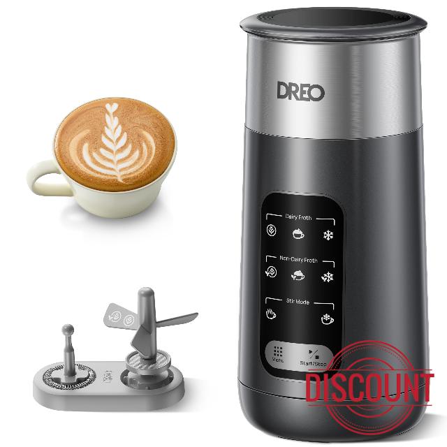 DREO 8-in-1 Milk Frother