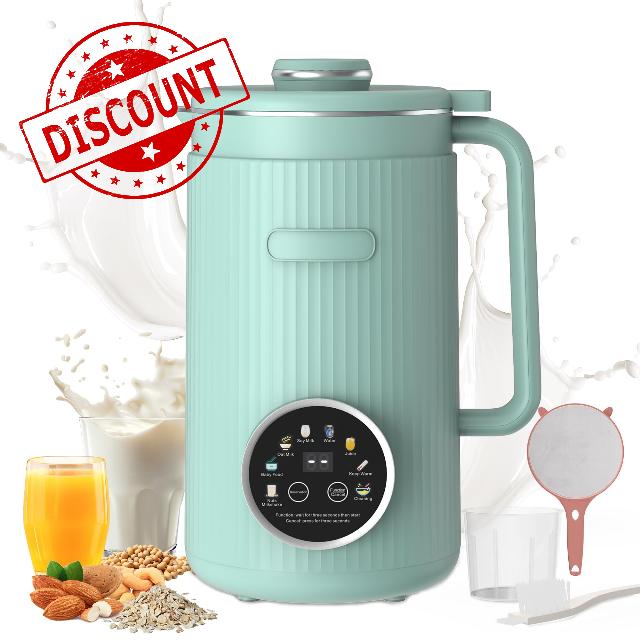 Nut Milk Maker Machine - 8 in 1 Soy Milk Maker Machine 35oz with Self-Cleaning
