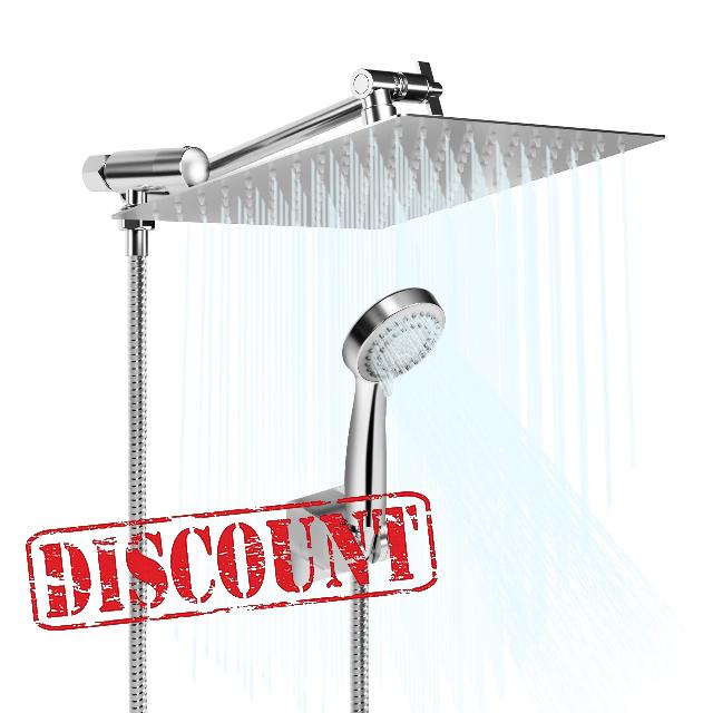 10" High Pressure Shower Head