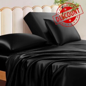 Manyshofu 4Pcs Half Split Flex Head King Sheets Sets for Adjustable Bed