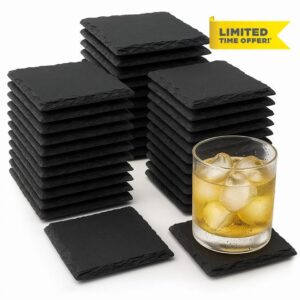 Slate Drink Coasters 72 Pack