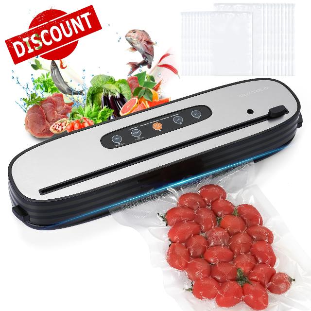 Cordless Vacuum Sealer for Food - Portable Food Saver Machine with Dry/Moist Modes