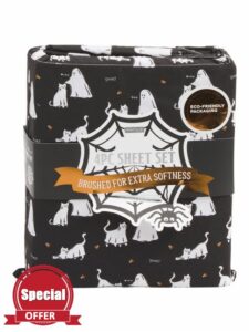 Envogue Halloween Ghost Cat & Ghost Sheet Set