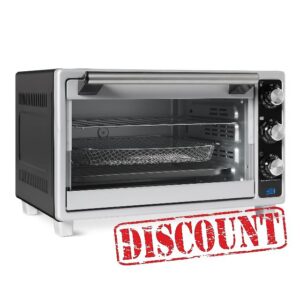 Amazon Basics 6-Slice 23-QT Toaster Oven with Built-In Air Fryer