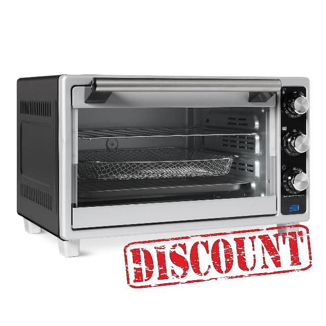 Amazon Basics 6-Slice 23-QT Toaster Oven with Built-In Air Fryer