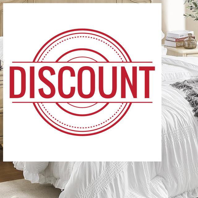 Queen Comforter Set Seersucker 7 Pieces Luxury Ruffle Bed in a Bag Queen Size for All Season White Bedding Set with Comforter