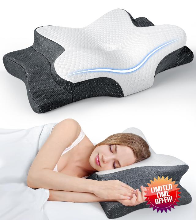 Ultra Pain Relief Cooling Pillow for Neck Support