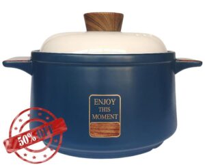 4.7-Quart Clay Pot for Cooking