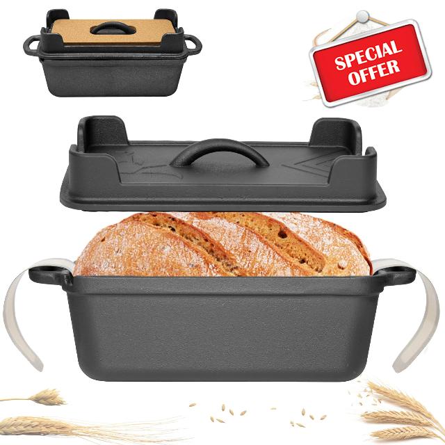 Fortune teller Cast Iron Bread Pan (black)