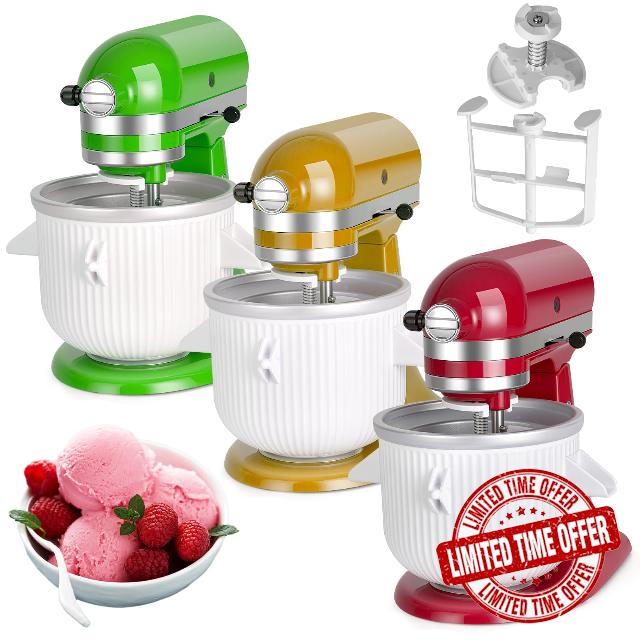 Ice Cream Maker Attachment for KitchenAid Stand Mixer