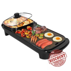 iMounTEK Electric Hot Pot with Grill