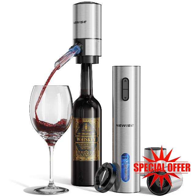 Rechargeable Electric Wine Gift Set: Wine Opener