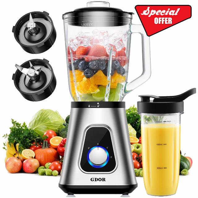 GDOR 1200W Blender for Smoothies and Shakes