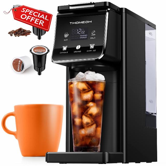 Coffee Maker Hot & Iced With Bold Setting