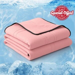 Cooling Comforter Pink King Size (91x79) – The Cold Blanket for Hot Sleepers