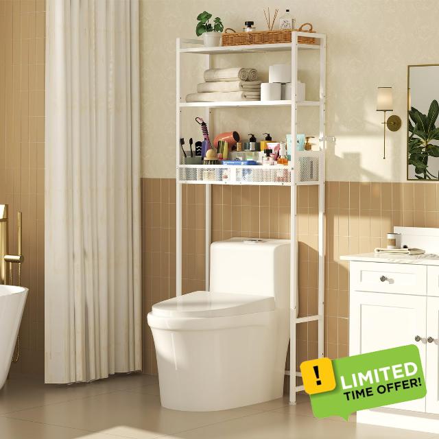 3-Tier Over The Toilet Storage Shelf