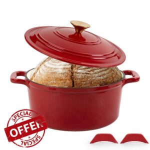 Enamel Cast Iron Dutch Oven with Lid