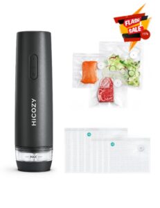 HiCOZY Compact Vacuum Sealer for Food with Visible Water Tank