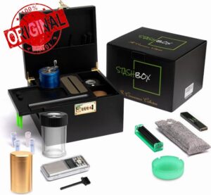 Stash Box Smell Proof with Rolling Tray