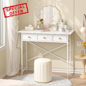 Small Makeup Vanity Desk No Mirror