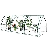 Gardenised White Vinyl Traditional Fence Design Garden Bed Elevated Screwless Raised Planter Box,...