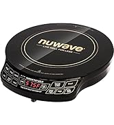 Nuwave Double Induction Cooktop, Powerful 1800W, 2 Large 8” Heating Coils, Independent Controls, ...