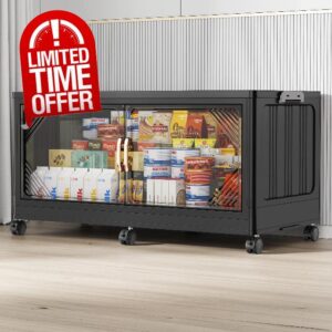 V60 55Gal Extra Large Plastic Storage Bins with Lid