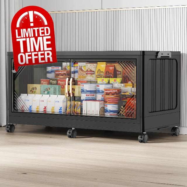 V60 55Gal Extra Large Plastic Storage Bins with Lid