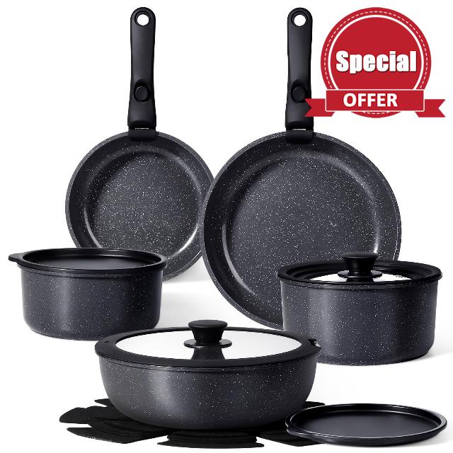 GiPP Ceramic Pots and Pans Set Non Stick