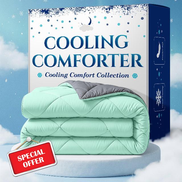 Cooling Comforter Queen Size for Hot Sleepers & Night Sweats